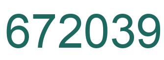 Número 672039 imagen verde