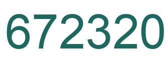 Number 672320 green image