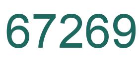 Número 67269 imagen verde