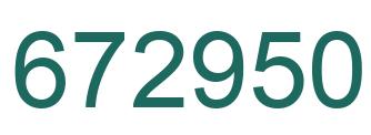 Número 672950 imagen verde