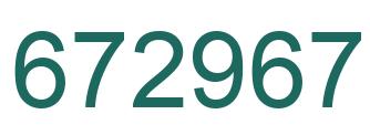 Número 672967 imagen verde