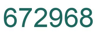 Número 672968 imagen verde