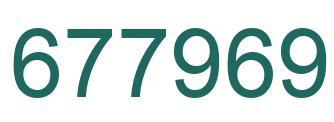 Número 677969 imagen verde