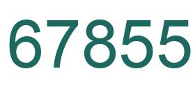 Number 67855 green image