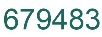 Número 679483 imagen verde