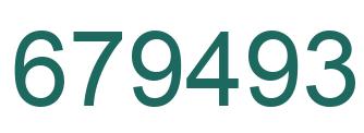 Número 679493 imagen verde