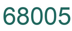 Número 68005 imagen verde