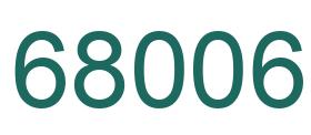 Número 68006 imagen verde