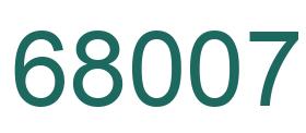 Número 68007 imagen verde