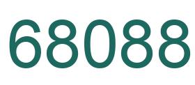 Número 68088 imagen verde