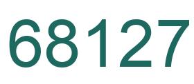 Number 68127 green image