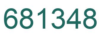 Número 681348 imagen verde