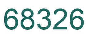 Número 68326 imagen verde