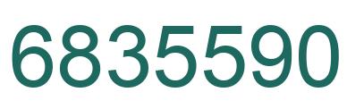 Número 6835590 imagen verde