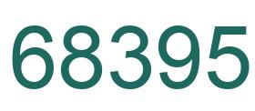 Número 68395 imagen verde