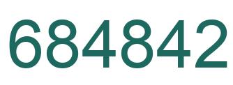 Number 684842 green image