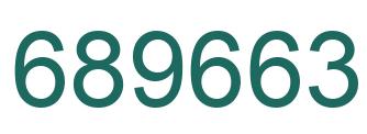Number 689663 green image