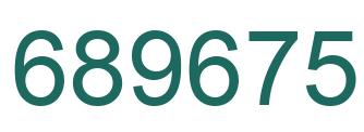 Número 689675 imagen verde