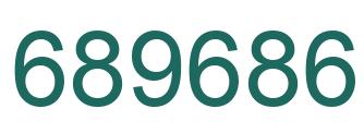 Number 689686 green image