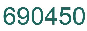 Número 690450 imagen verde