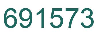 Number 691573 green image