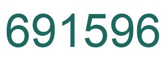 Number 691596 green image