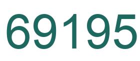 Número 69195 imagen verde