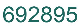 Número 692895 imagen verde