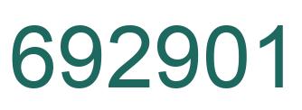 Número 692901 imagen verde