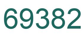 Number 69382 green image
