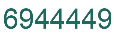 Número 6944449 imagen verde