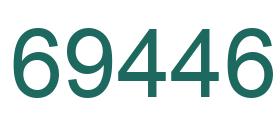Número 69446 imagen verde