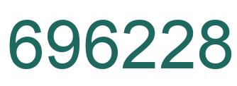 Number 696228 green image