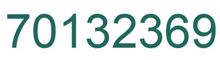 Número 70132369 imagen verde
