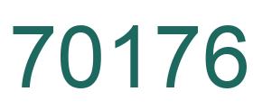 Número 70176 imagen verde