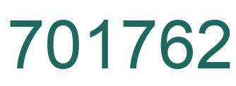 Número 701762 imagen verde