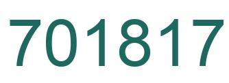 Número 701817 imagen verde