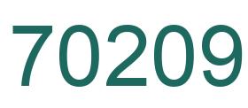 Número 70209 imagen verde