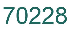 Zahl 70228 grün bild