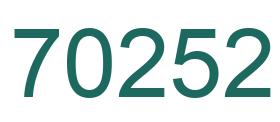Zahl 70252 grün bild