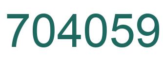 Número 704059 imagen verde