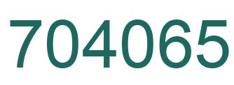 Número 704065 imagen verde