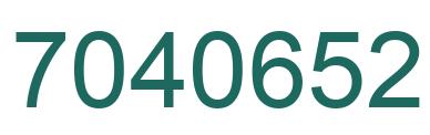 Número 7040652 imagen verde