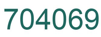 Número 704069 imagen verde
