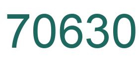 Number 70630 green image