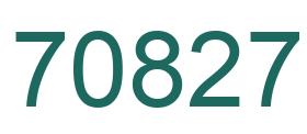 Número 70827 imagen verde