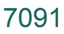 Número 7091 imagen verde