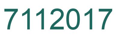 Número 7112017 imagen verde