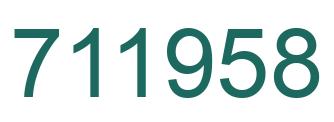 Número 711958 imagen verde