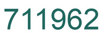 Número 711962 imagen verde